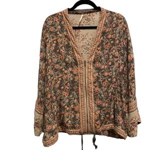 Free People Lightweight Zip Front Top